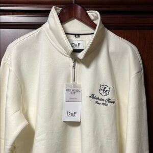 New D&F Ricky Singh The Arlesheim Hotel & Resort Relaxed Fit Cream Sweatshirt!